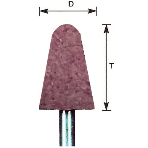 MOUNTED WHEEL, TAPERED TYPE, 6MM SHANK