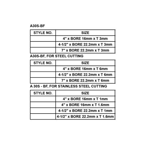 CUTTING OFF DISC WHEEL
