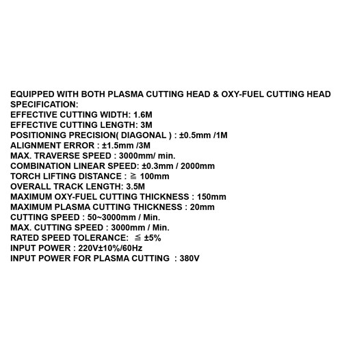 091488     PORTABLE PLASMA CUTTING MACHINE
