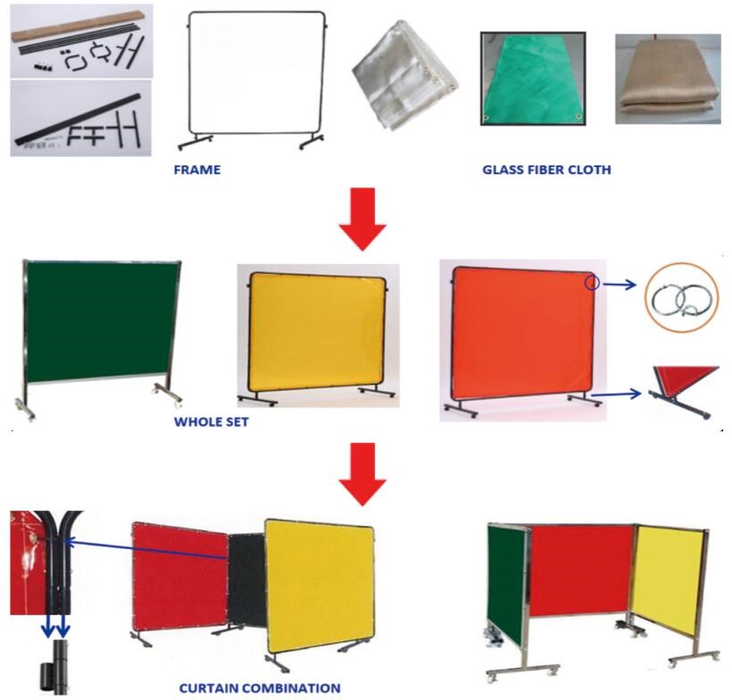 GLASS FIBER CLOTH WELDING CURTAIN