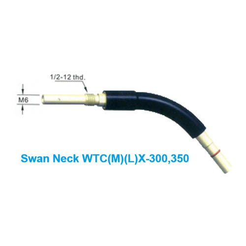 MIG/MAG WELDING ACCESSORIES (FOR OTC), SWAN NECK WTC(M)(L)X-300, 500