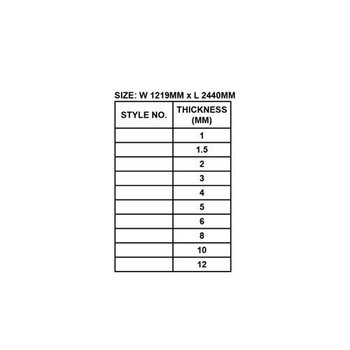 STAINLESS STEEL SHEET #304, SIZE: W 1219MM x L 2440MM