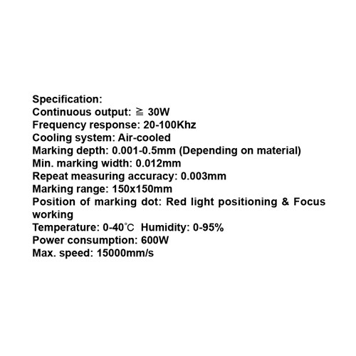 081932     TABLE TYPE LASER MARKING MACHINE