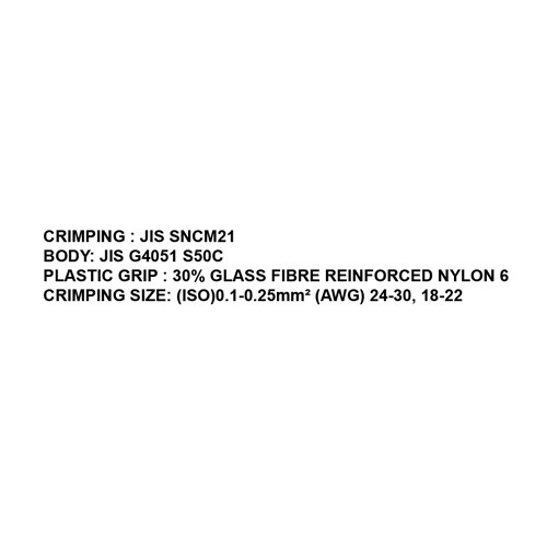 024049     D-SUB CONTACT CRIMPING TOOL (YAC-4)