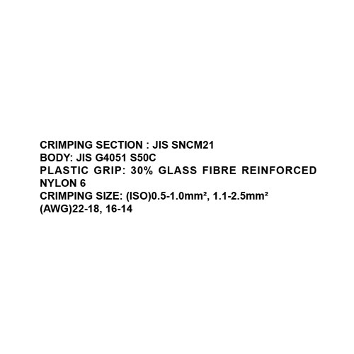 024052     8" TAB CONNECTOR CRIMPING TOOL (YYT-10)