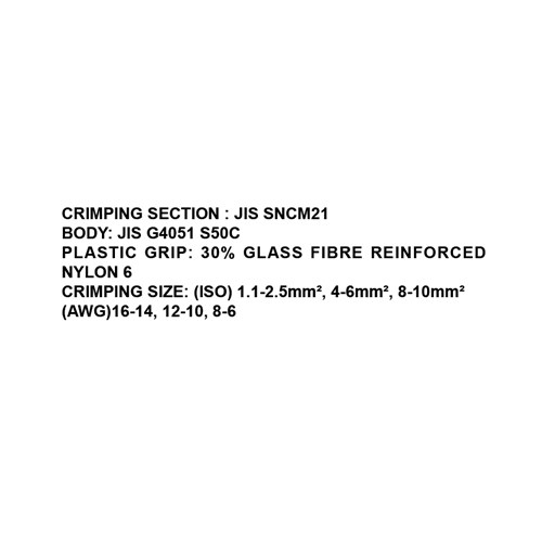 024054     9" TAB CONNECTOR CRIMPING TOOL (YYT-12)