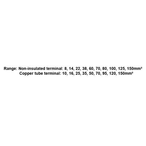023003     HEAVY DUTY TERMINAL CRIMPING TOOL,10-150mm² (RYO-150)