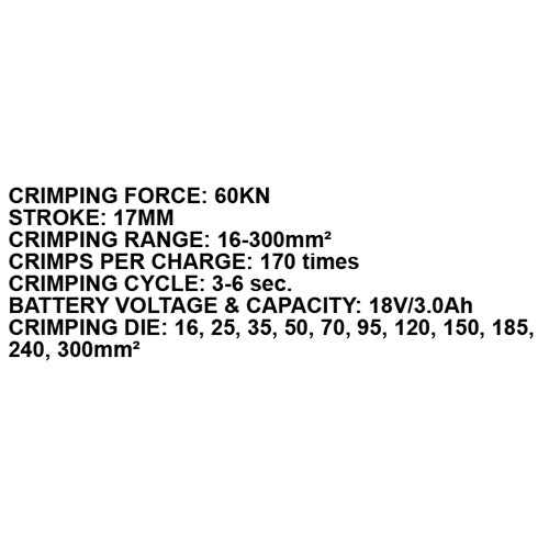023919     CORDLESS CABLE CRIMPING TOOL