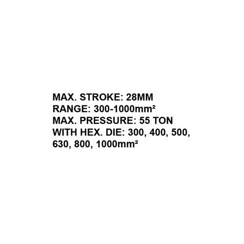 023711     SPLIT HYDRAULIC CABLE CRIMPING TOOLS