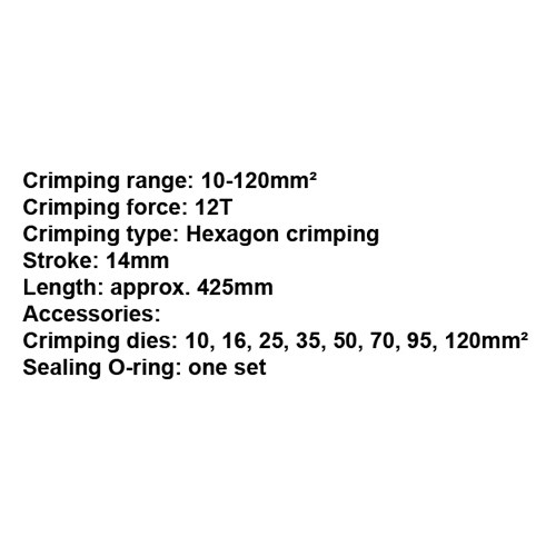 023727     HYDRAULIC CRIMPING TOOLS