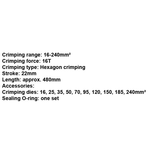 023723     HYDRAULIC CRIMPING TOOLS