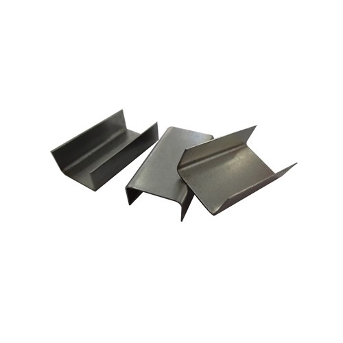 METAL CLIP FOR STEEL STRAPPING