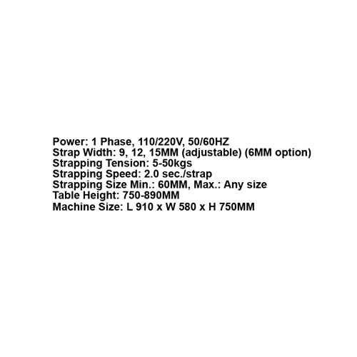 131088     SEMI-AUTO STRAPPING MACHINE
