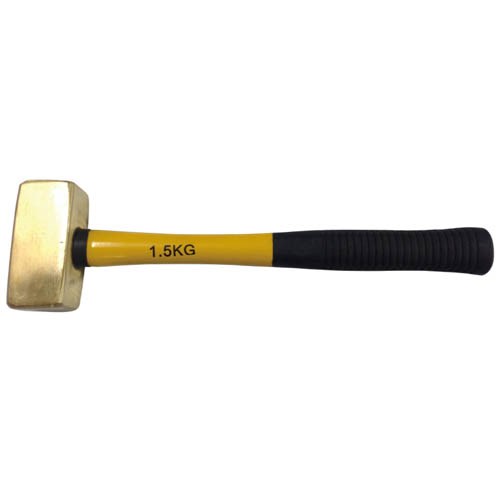 BRASS HAMMER WITH FIBER HANDLE