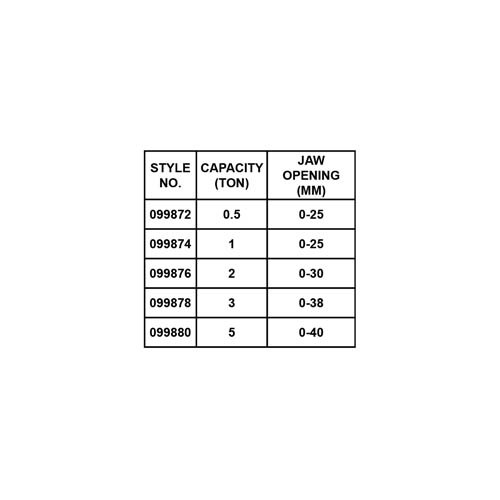 HORIZONTAL CLAMP WITH LOCK DEVICE
