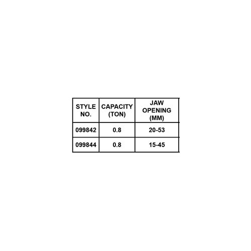 HORIZONTAL CLAMP WITH LOCK DEVICE