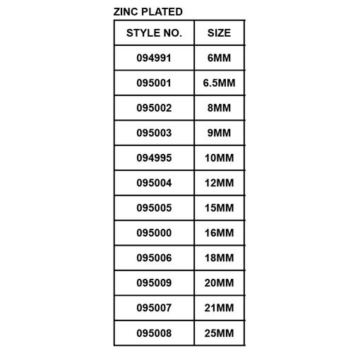 D-SHACKLE, ZINC PLATED