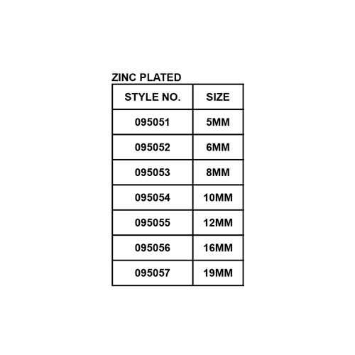 OMEGA SHACKLE, ZINC PLATED