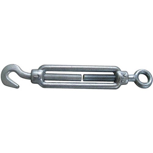 TURNBUCKLE, ZINC PLATED, HOOK/EYE