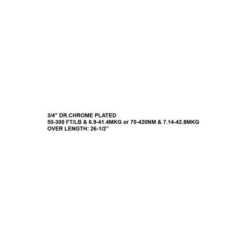 041015     3/4" MICROMETER TORQUE WRENCH, 300LBS KIT