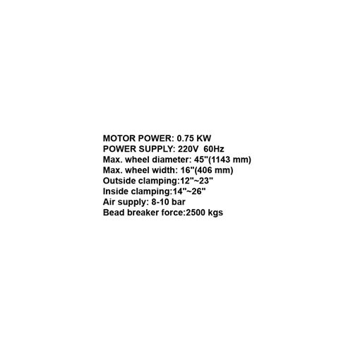 020816 (236A) TYRE CHANGER