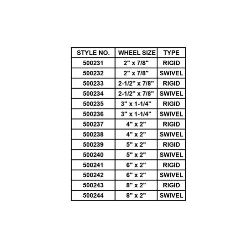 NYLON CASTER WHEEL