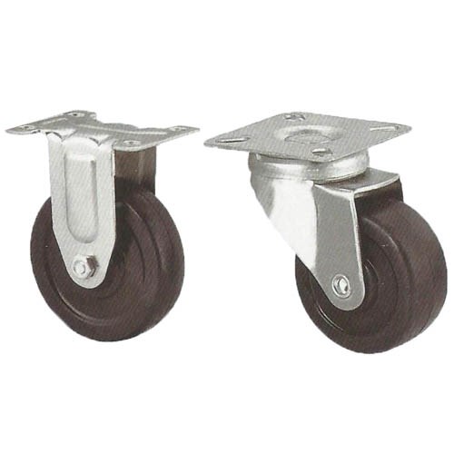 MEDIUM DUTY SOFT RUBBER CASTER WHEEL