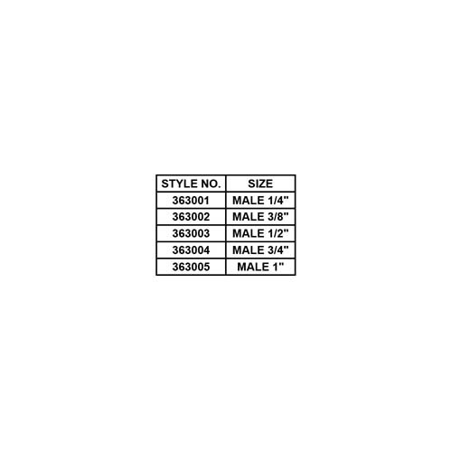 S.S. #304 C-TYPE QUICK COUPLER (MALE)