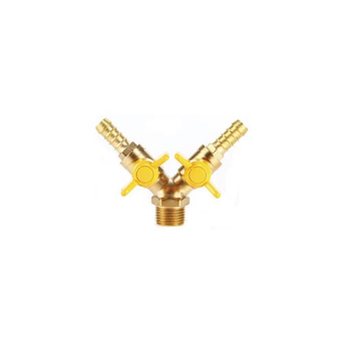 378042     Y-TYPE DOUBLE COCK, 1/2" x 1/4"