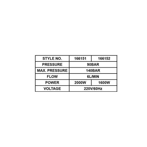 HIGH PRESSURE WASHER