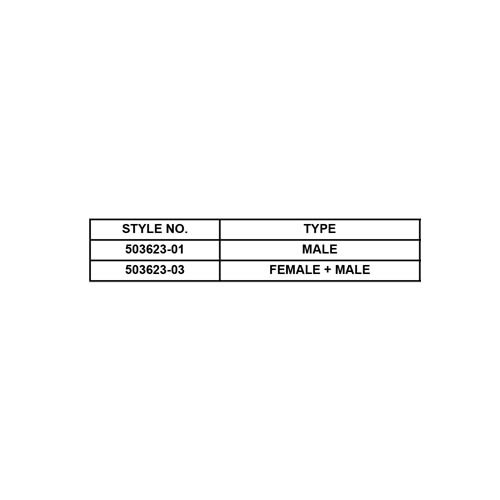 SPARE PLUG FOR CONTROL SWITCH 3-PH