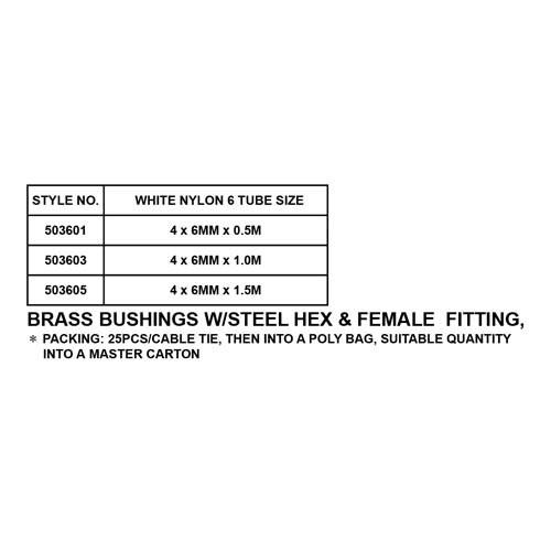 WHITE NYLON 6 TUBE