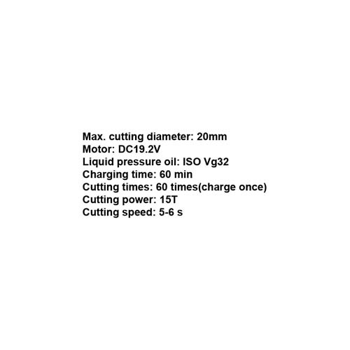 027144     CHARGING TYPE HYDRAULIC REBAR CUTTER