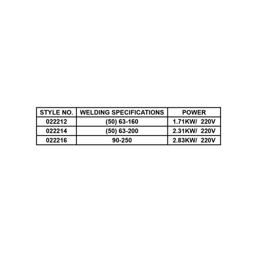 2 RINGS MANUAL PVC PIPE WELDING MACHINE
