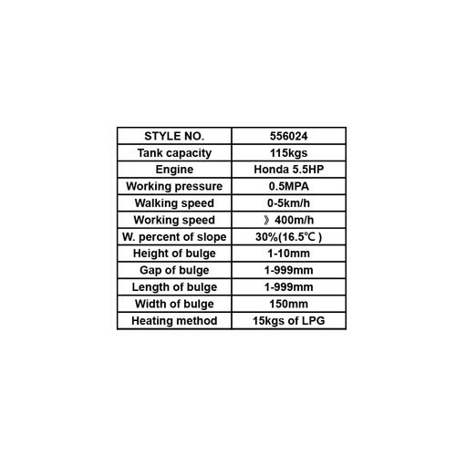 556024     SELF-PROPELLED THERMOPLASTIC VIBRATING ROAD MARKING MACHINE
