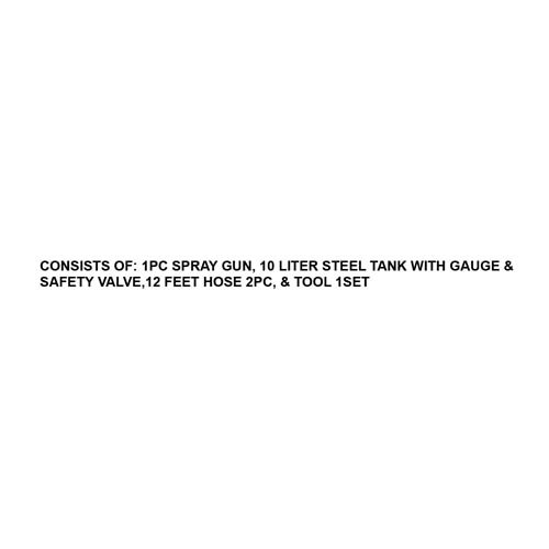 166012     HEAVY DUTY INDUSTRIAL PAINT SPRAY OUTFIT, CAP.:10L