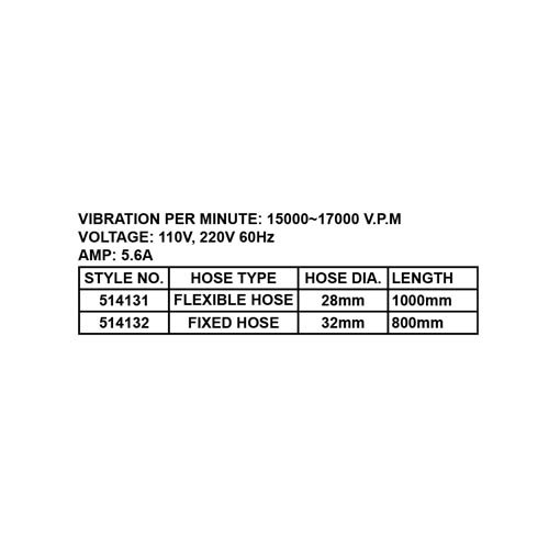 CONCRETE VIBRATOR