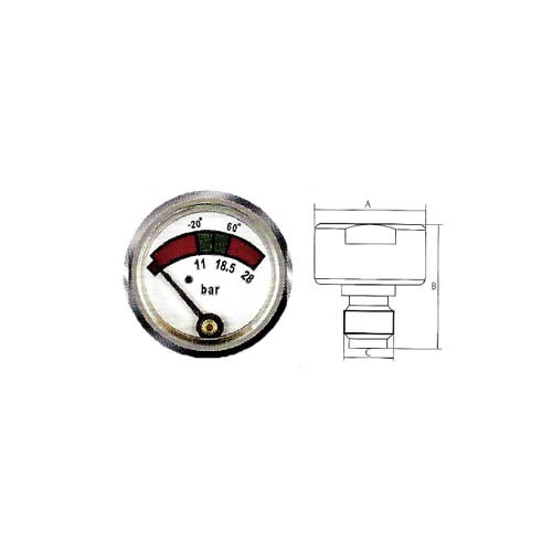 PRESSURE GAUGE FOR FIRE EXTINGUISHER