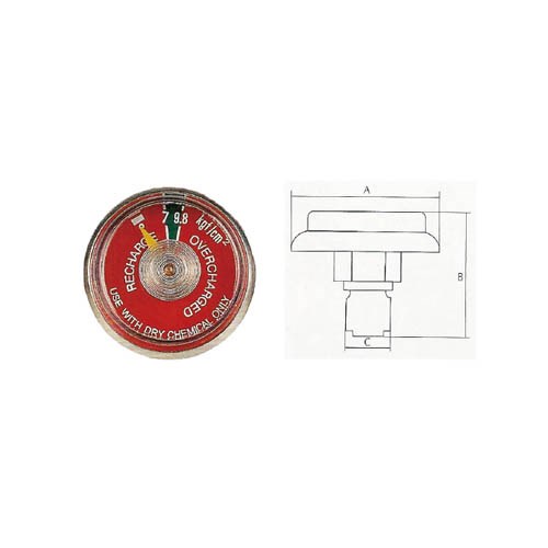 PRESSURE GAUGE FOR FIRE EXTINGUISHER