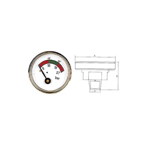 PRESSURE GAUGE FOR FIRE EXTINGUISHER
