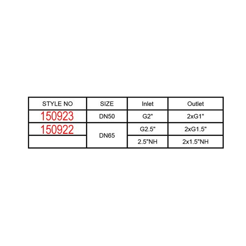 2 WAYS DIVIDER WITH BALL VALVES