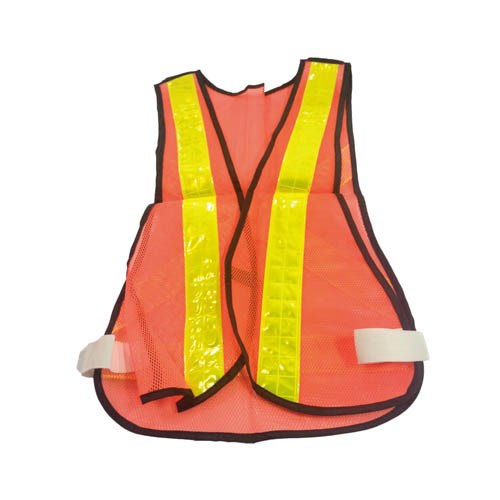 UK2-STYLE SAFETY VEST, WITH GREEN REFLECTIVE TAPE
