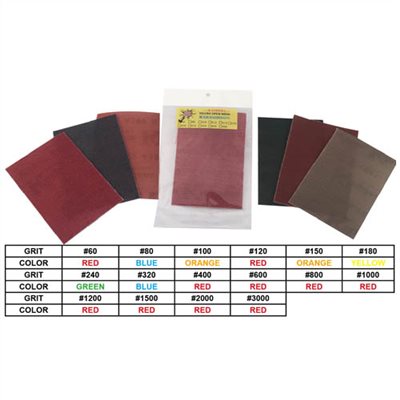 ABRASIVE MESH SHEET W/VELCRO LOOP, 100 x 156MM/PC, 5PCS/BAG