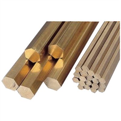 SOLID HEXAGONAL BRASS BAR