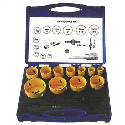 172825     14PCS HSS BI-METAL HOLE SAW SET