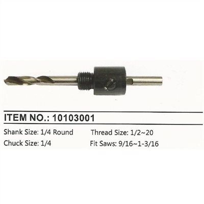 10103001     HOLE SAWS ARBOR, DRILLS & ACCESSORIES