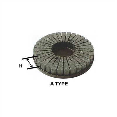 SILICON CARBIDE ABRASIVE NYLON DISC BRUSH (A TYPE)