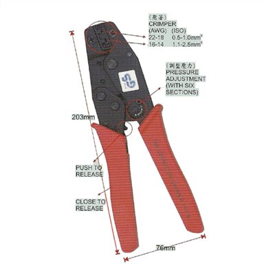 024052     8" TAB CONNECTOR CRIMPING TOOL (YYT-10)