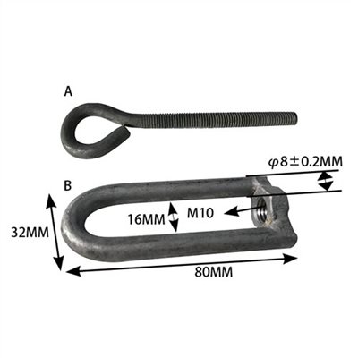 HOT DIP GALVANIZED EYE BOLT