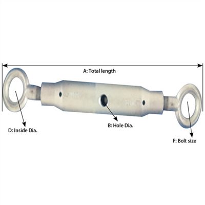 TURNBUCKLE, DIN1478 STANDARD